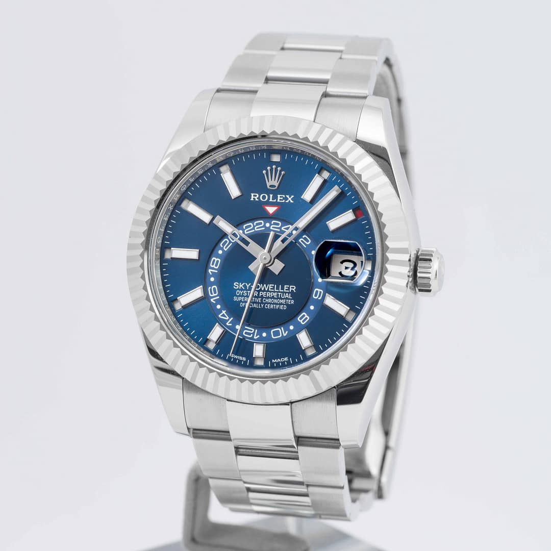 Rolex SKY-DWELLER Oyster Perpetual Blue Dial Stainless Steel 42mm