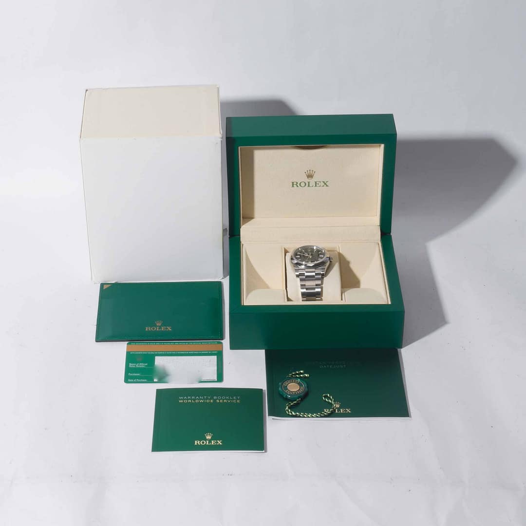 Rolex Oyster Perpetual 36 Black Stainless Steel 36mm (116000