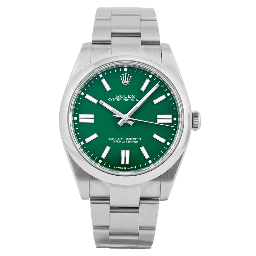 Rolex Oyster Perpetual 41 Green Dial Stainless Steel 41mm (124300