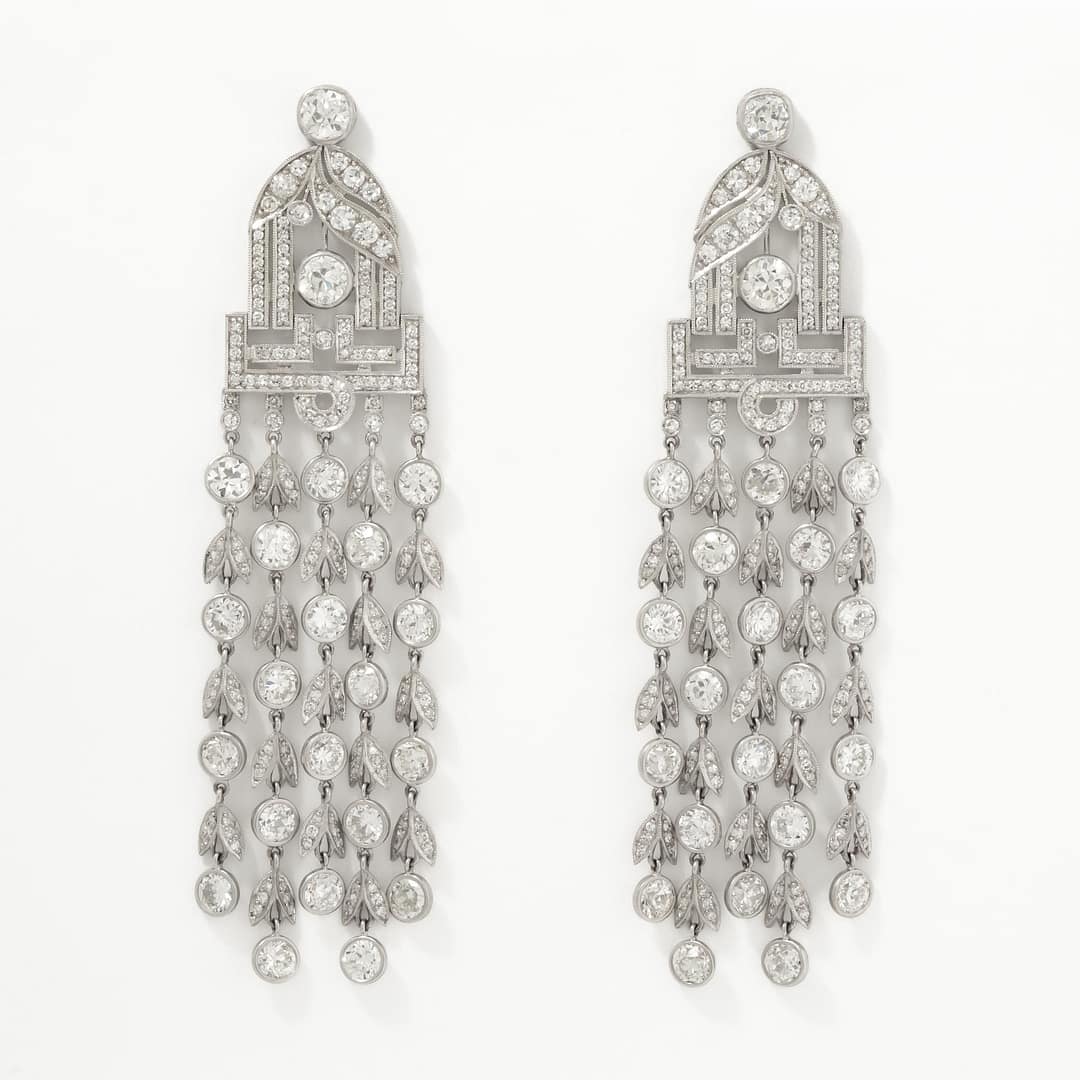 carat diamond chandelier cartier chandelier earrings