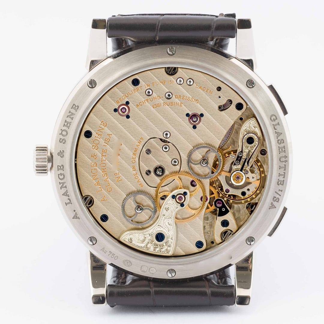A. LANGE & SÖHNE 時計クロス A. Lange & Söhne Lange 1 Time Zone Black Dial White Gold 41.9mm