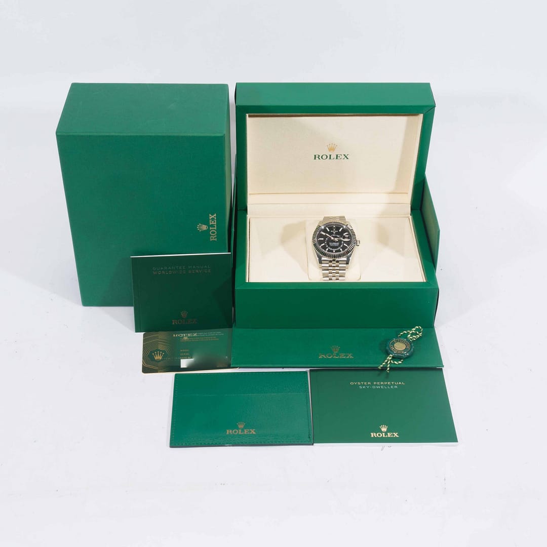 Rolex Sky-Dweller Oyster Perpetual Black Dial Stainless Steel 42mm
