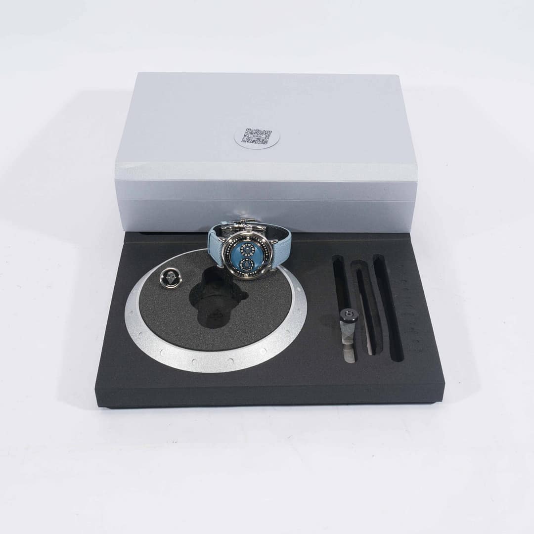 MB&F M.A.D. 2 Blue Dial World Tour Edition Stainless Steel 42mm