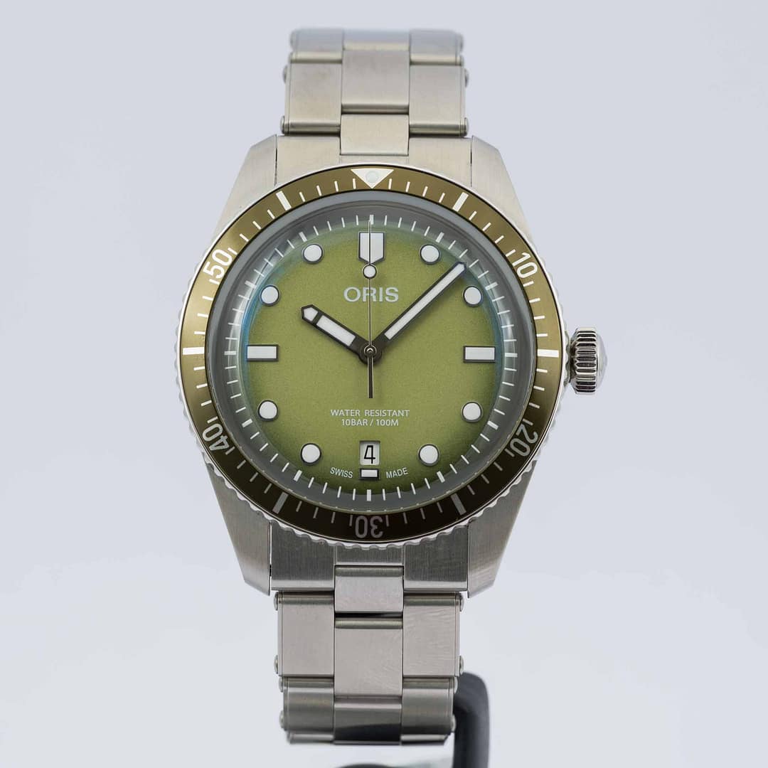 Oris Divers Sixty-Five Date Green Dial Stainless Steel 40mm (01