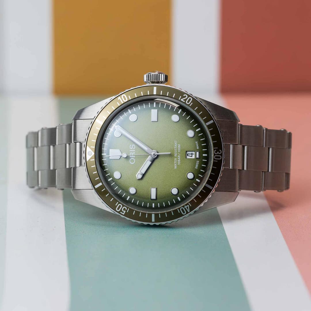 Oris Divers Sixty-Five Date Green Dial Stainless Steel 40mm (01