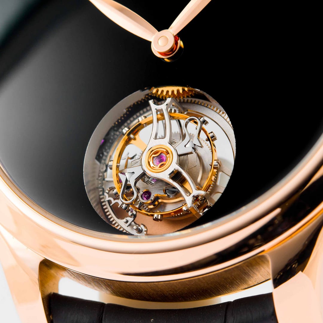 H. Moser & Cie. Endeavour Tourbillon Concept Vantablack Dial Rose
