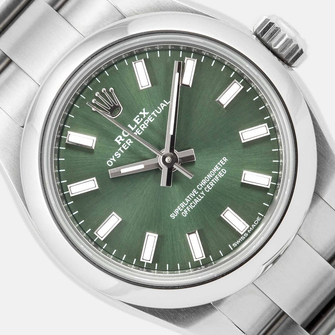 Rolex Oyster Perpetual 26 Olive Green Dia Stainless Steel 26mm