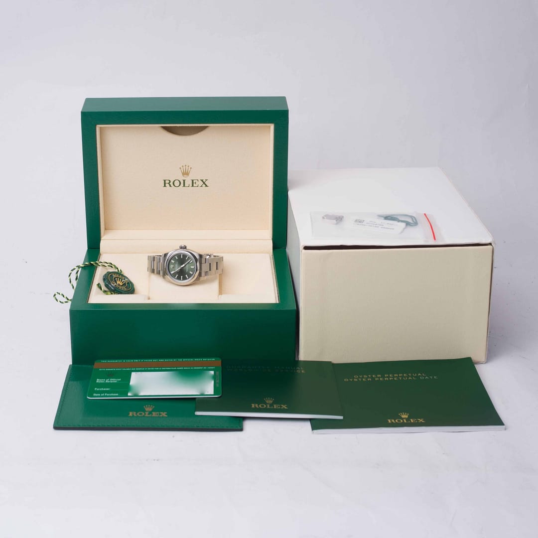 Rolex Oyster Perpetual 26 Olive Green Dia Stainless Steel 26mm