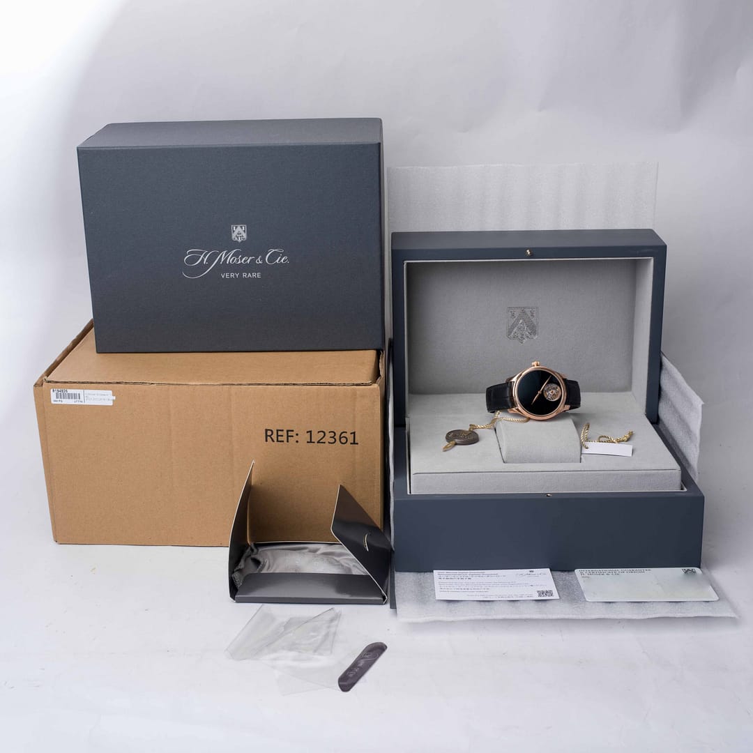 H. Moser & Cie. Endeavour Tourbillon Concept Vantablack Dial Rose