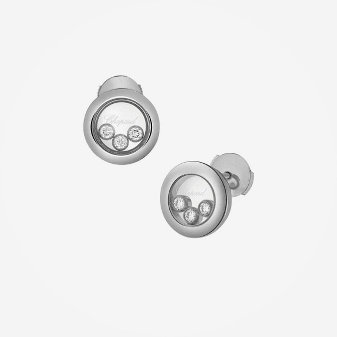 Chopard Happy Diamonds White Gold Earrings (83A018-1001