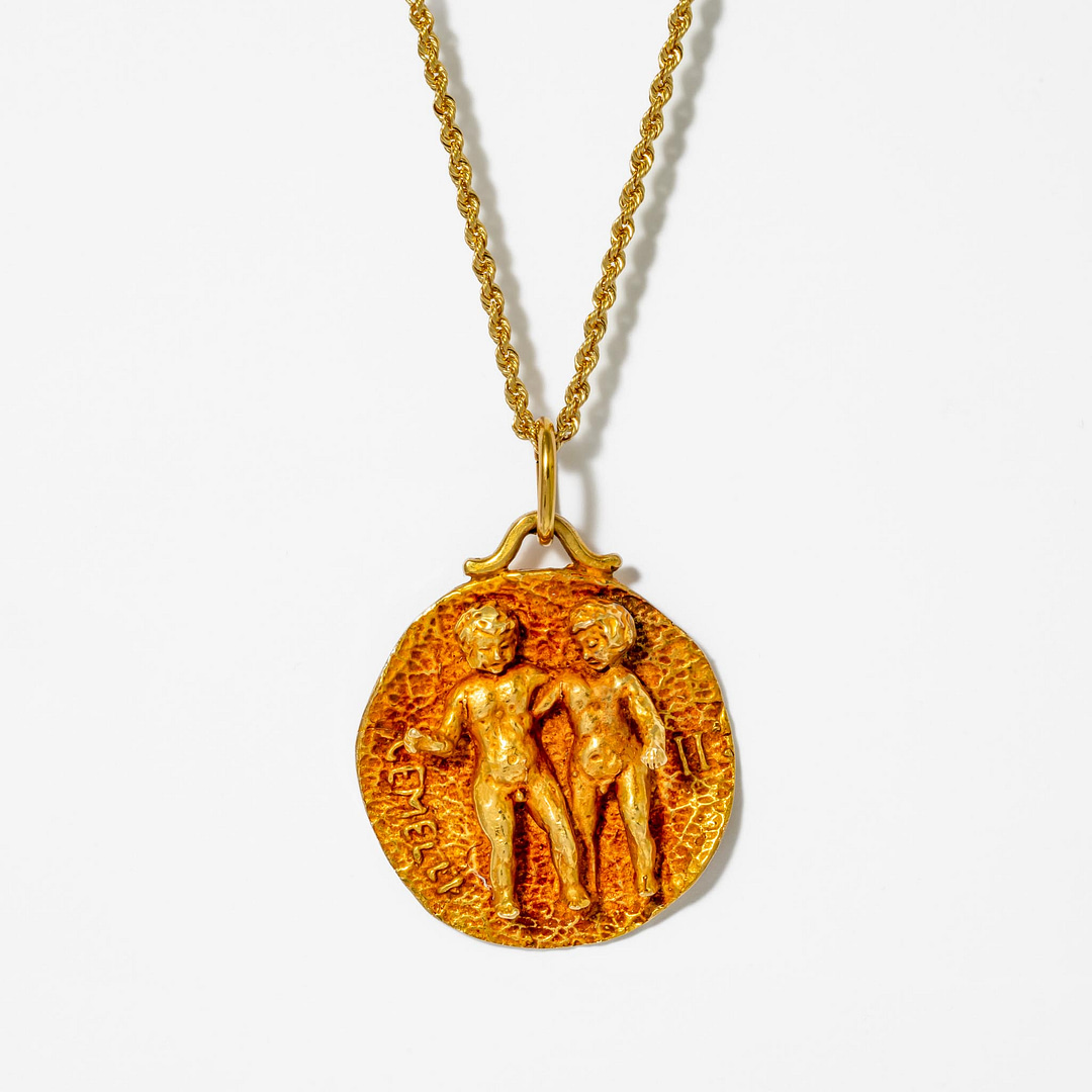 18 Karat Gemini Pendant (Yellow Gold) — Shreve, Crump Low