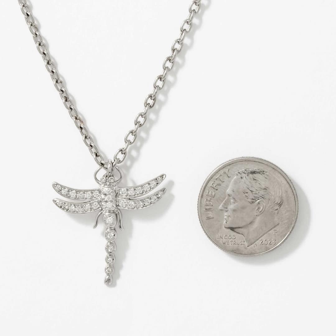 Tiffany & Co. Diamond Dragon Fly Pendant (Platinum) — Shreve