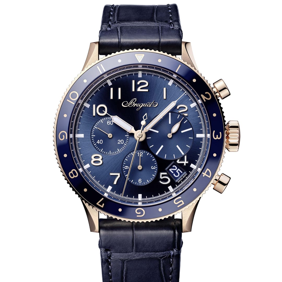 ロイヤルブラッド Breguet Type XX Chronographe 2067 42MM 18K Rose Gold Blue (2067RK