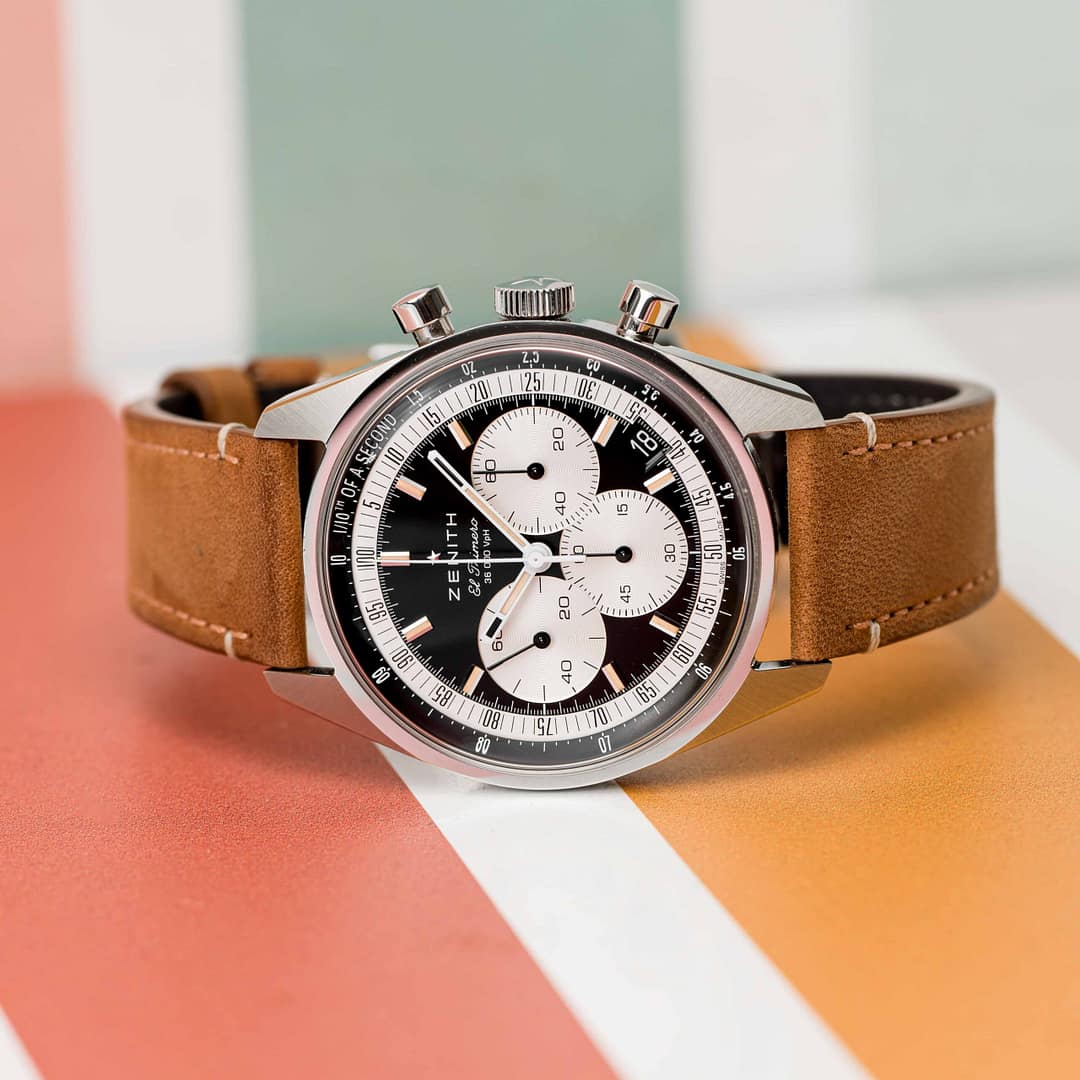 Zenith Chronomaster Original Reverse Panada Dial A386 Chronograph
