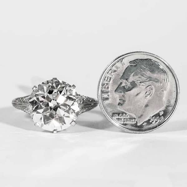 CLASSICAL Diamonds 20〜23 2.04 Round Brilliant Diamond Stud Earrings in 14k White Gold
