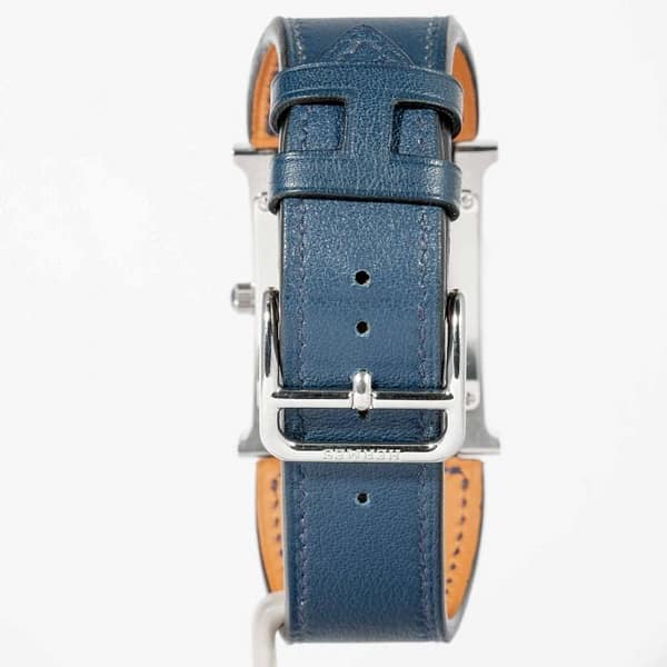 Hermès Heure H Bleu Swift Stainless Steel 26mm x 26mm (W046333WW00
