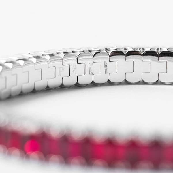 Picchiotti 18.52 carat Emerald Cut Ruby Xpandable Tennis Bracelet