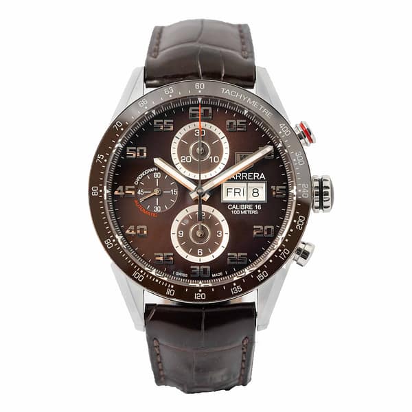 Preowned TAG Heuer Carrera Day-Date Chronograph Stainless Steel