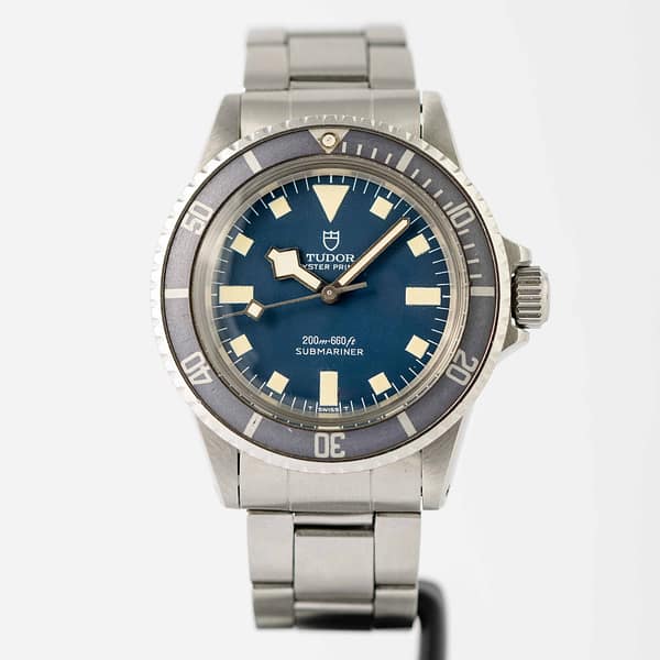 Tudor Vintage 1976 Snowflake Submariner No Date Matte Blue Dial