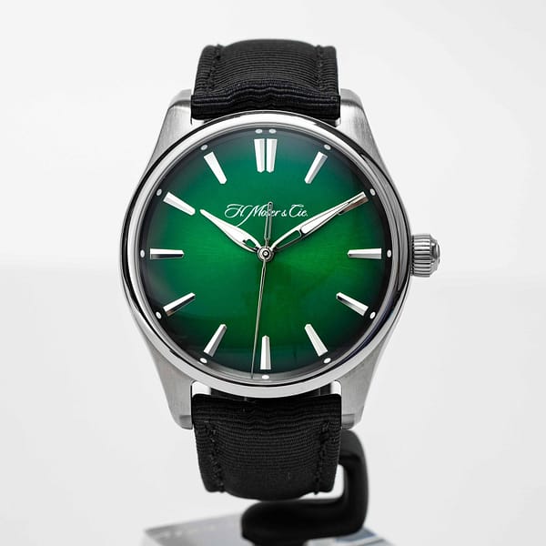 H. Moser & Cie Pioneer Center Seconds Cosmic Green Dial Stainless