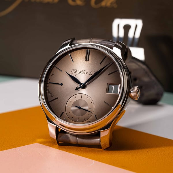 Pre-Owned H. Moser & Cie Endeavour Perpetual Calendar Grey