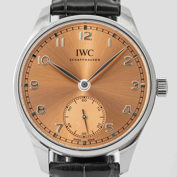 Pre-Owned IWC Portugieser Automatic 40 Salmon Dial Stainless Steel