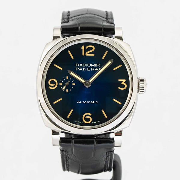 Preowned Panerai Radiomir 1940 3-Days Mare Blue Dial Stainless