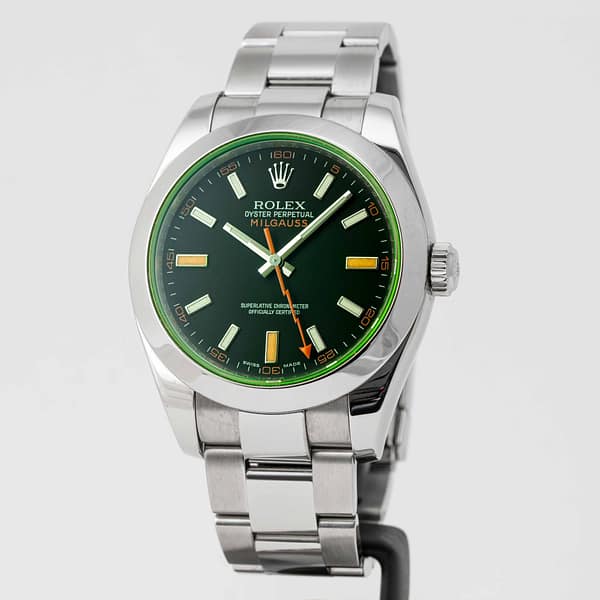 Rolex Milgauss Green Sapphire Crystal Stainless Steel 40mm
