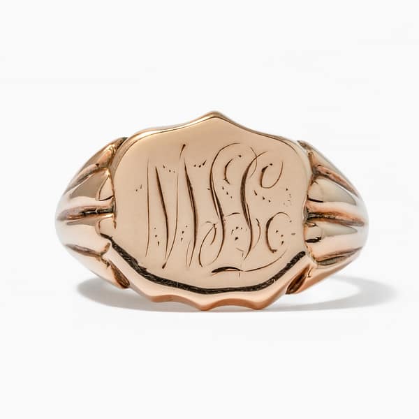 10 Karat Antique Signet Ring (Rose Gold) — Shreve, Crump & Low