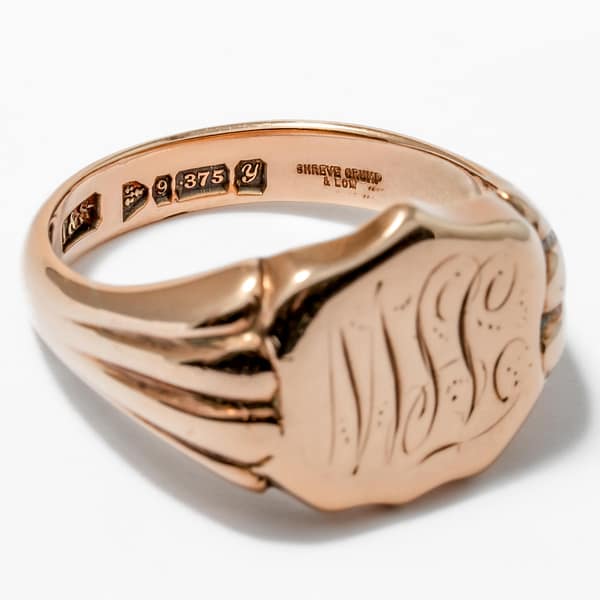 10 Karat Antique Signet Ring (Rose Gold) — Shreve, Crump & Low