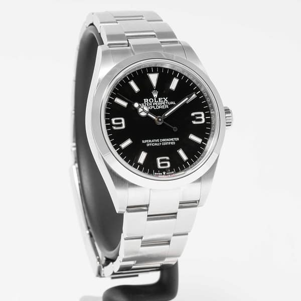 Rolex Explorer 36 Black Dial Oyster Perpetual Stainless