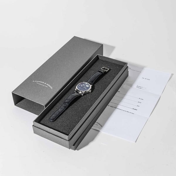 A. Lange & Söhne Lange 1 Blue Dial White Gold 38.5mm (101.027