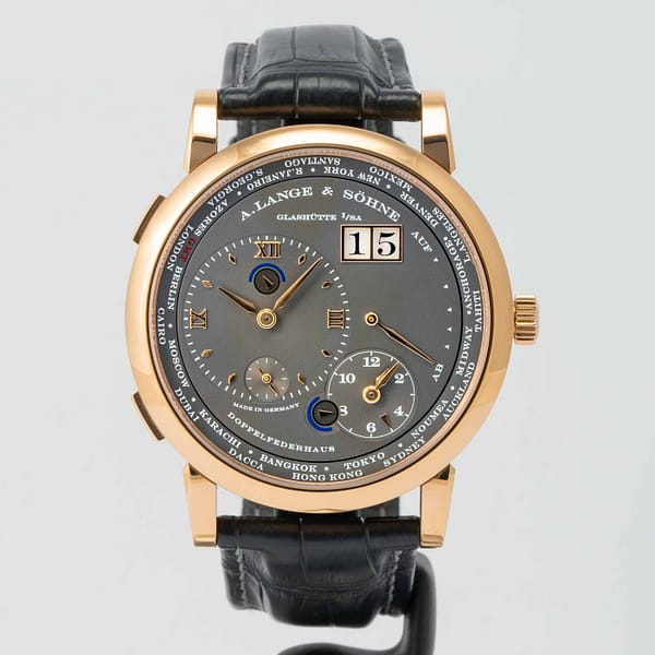 A. Lange & Sohne Lange 1 Timezone Anthracite Dial Rose Gold 41.9mm