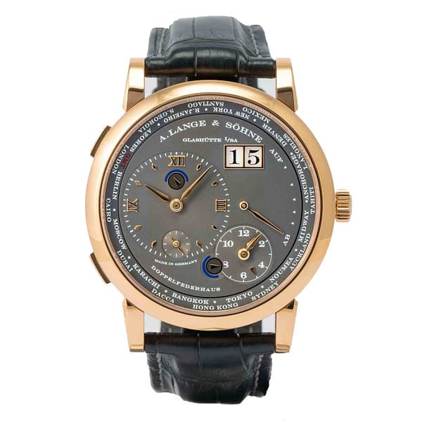A. Lange & Sohne Lange 1 Timezone Anthracite Dial Rose Gold 41.9mm