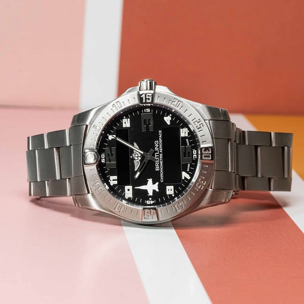 【新品未使用】ブライトエイジ豪華6点セット Preowned Breitling Aerospace EVO F-18 Fighter Special Edition