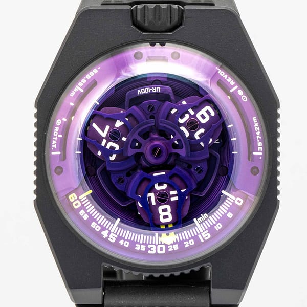 Urwerk UR-100V Ultraviolet Limited Edition DLC Titanium 41mm