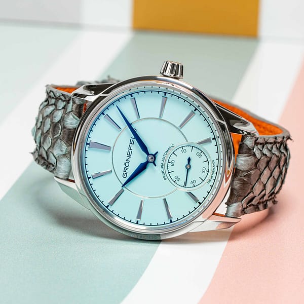 sayuras（fra-foa） / double EP Gronfeld 1941 Principia Automatic Turquoise Dial Stainless Steel
