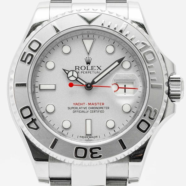 ララルーチュ Rolex Yacht-Master 40 Silver Dial Stainless Steel Platinum Bezel