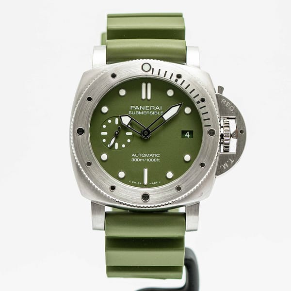 Panerai Submersible Limited Verde Militare Stainless Steel