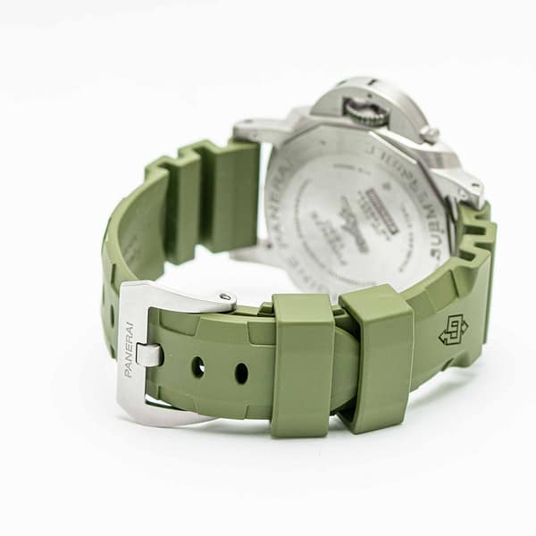 Panerai Submersible Limited Verde Militare Stainless Steel 42mm