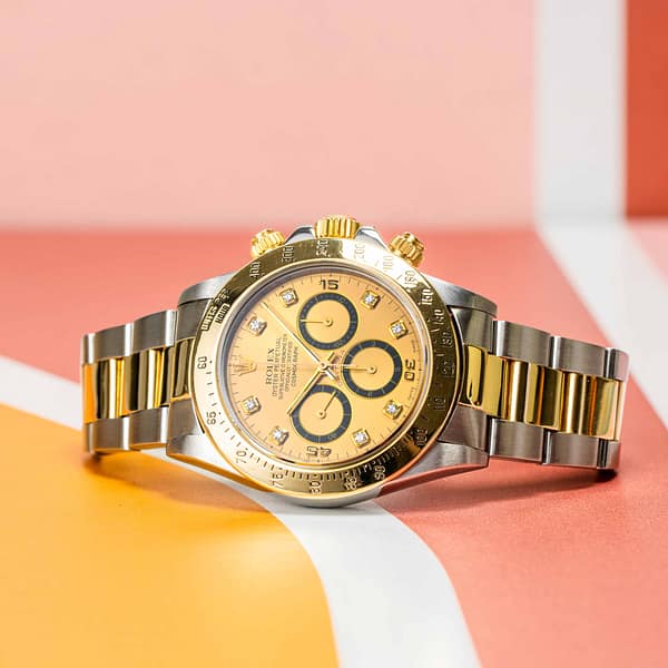 Rolex Cosmograph Daytona Zenith Movement Champagne Dial Diamond