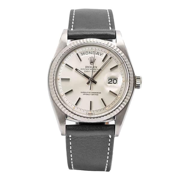 Rolex Vintage 1974 Day-Date Silver Dial White Gold 36mm (1803