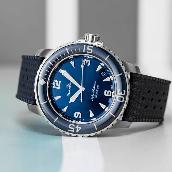 Preowned Blancpain Fifty Fathoms Automatique Blue Dial Titanium