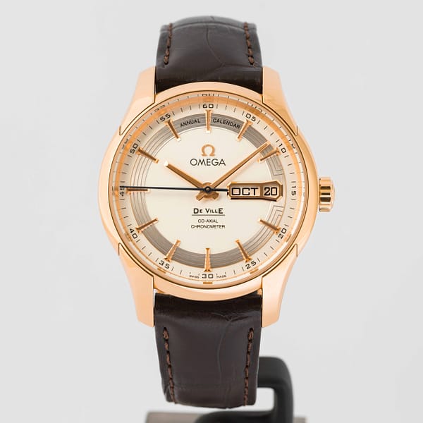 Preowned Omega De Ville Hour Vision Annual Calendar Rose Gold 41mm