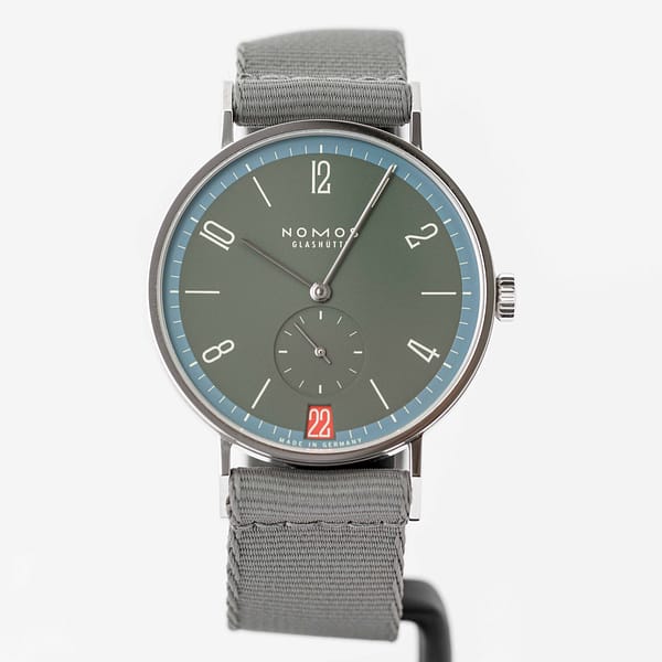 Preowned Nomos Tangente 38 Date Lakritze Dial 175 pces