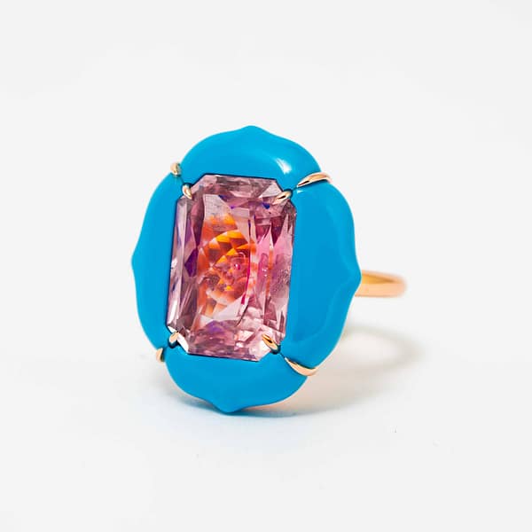 David Michael Jewels 16.67 Carat Burma Unheated Padparadscha