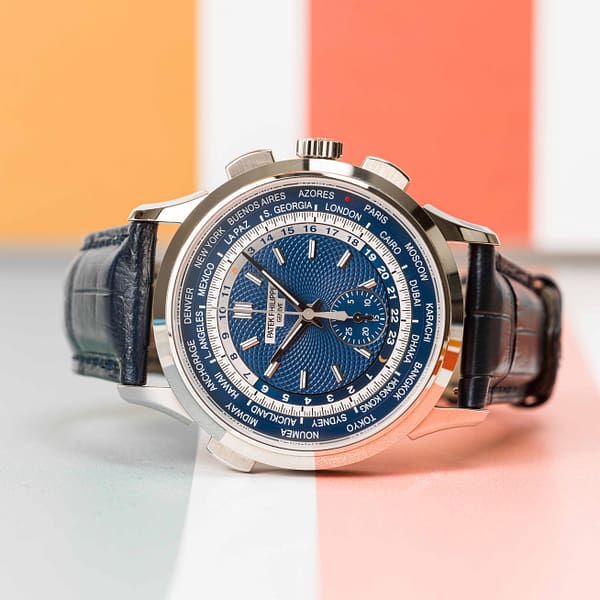 Patek Philippe World Time Flyback Chronograph White Gold