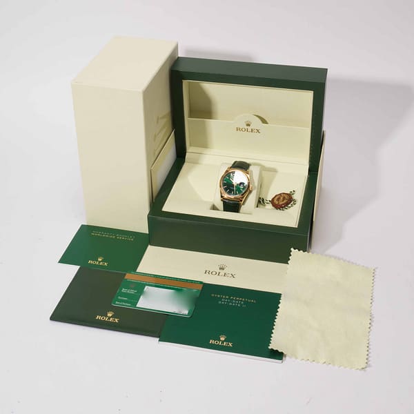Rolex Day-Date President 36 Green Dial Yellow Gold 36mm (118138