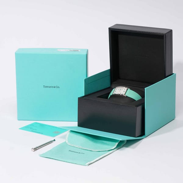 Tiffany Ladies East West Mini Quartz Stainless Steel 23mm x