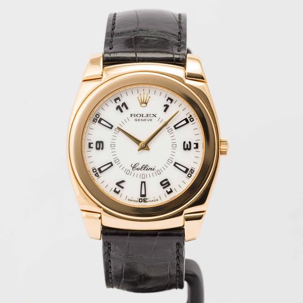 Rolex Cellini Cestello White Dial Yellow Gold 36mm (M5330/8-0001